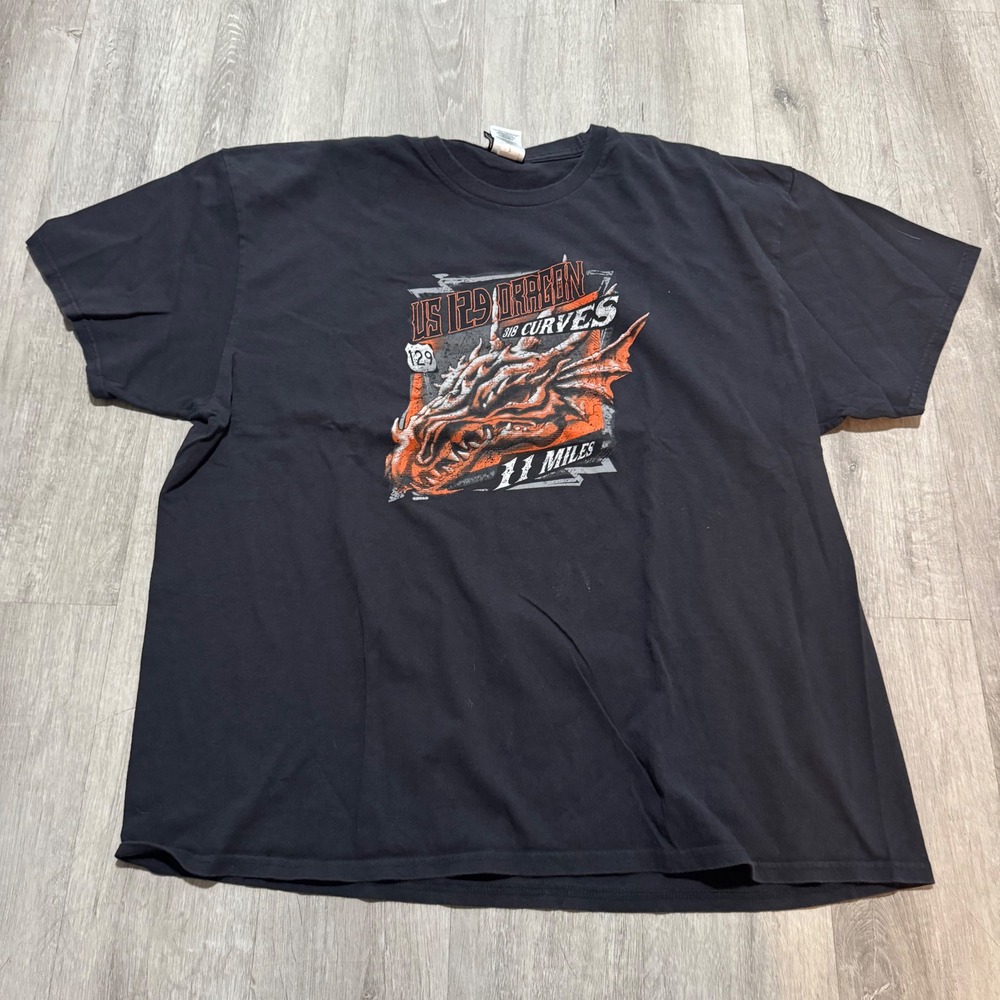 Harley-Davidson US 129 Dragon T-Shirt Mens 2XL Black Tallassee TN Graphic Tee